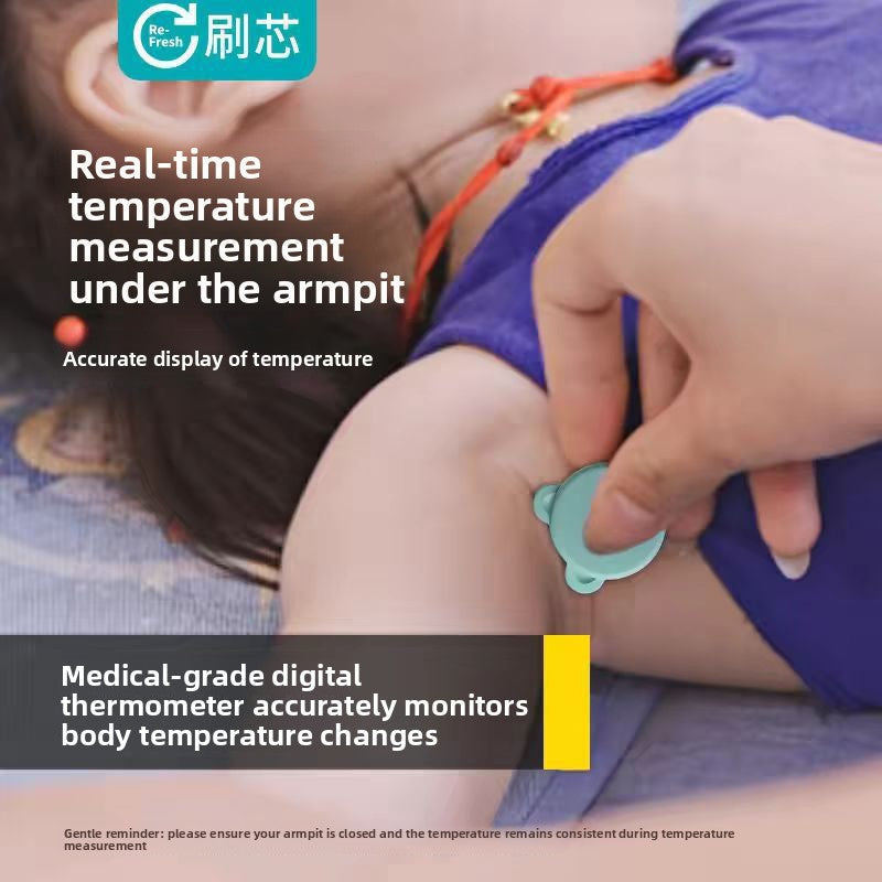 Wireless Underarm Baby Thermometer With App Tracking