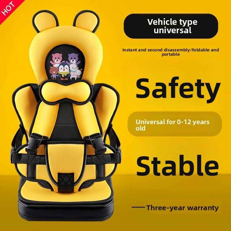 Portable simple child safety seat car 0-12 years old electric car baby seat baby seat car