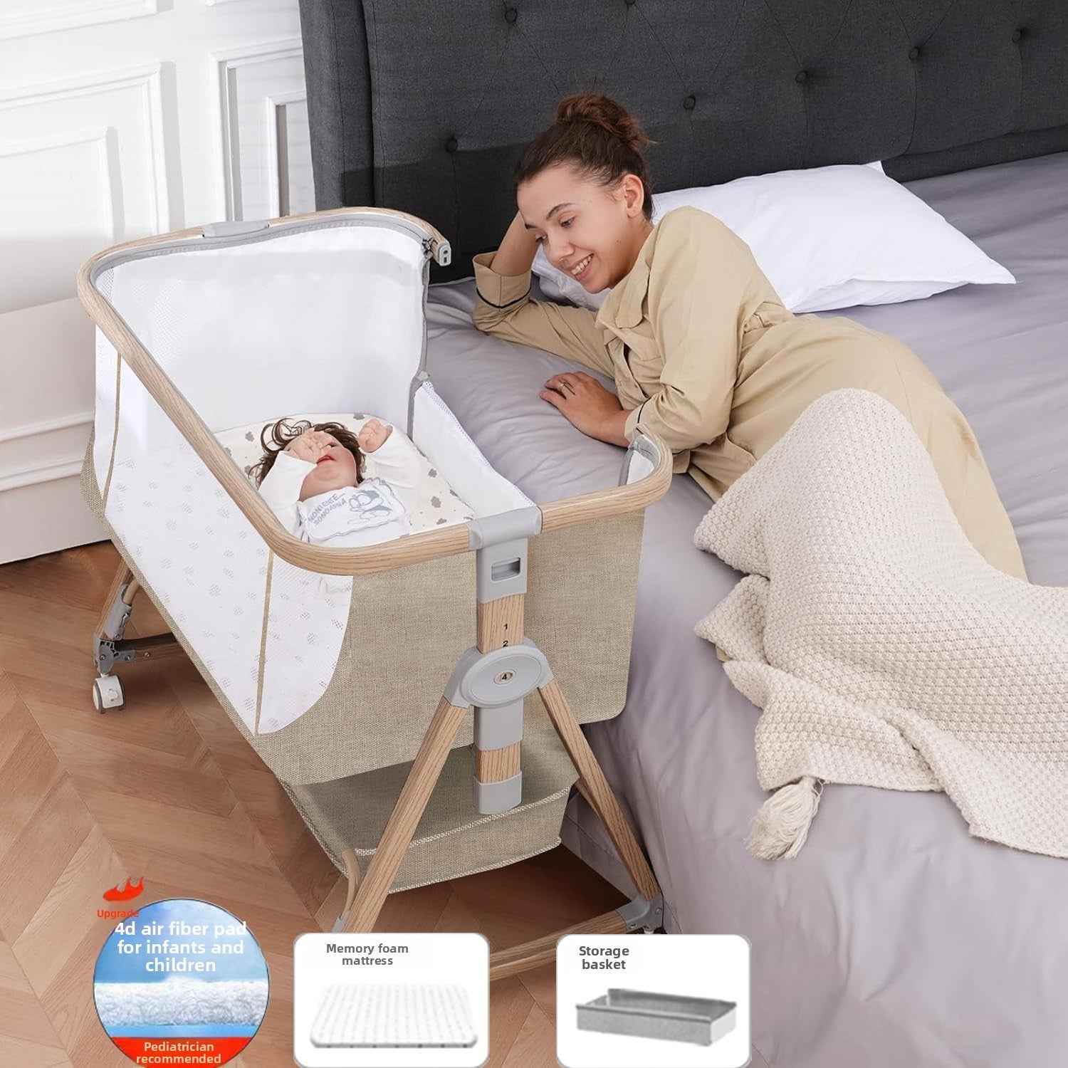 Multifunctional Portable Baby Crib