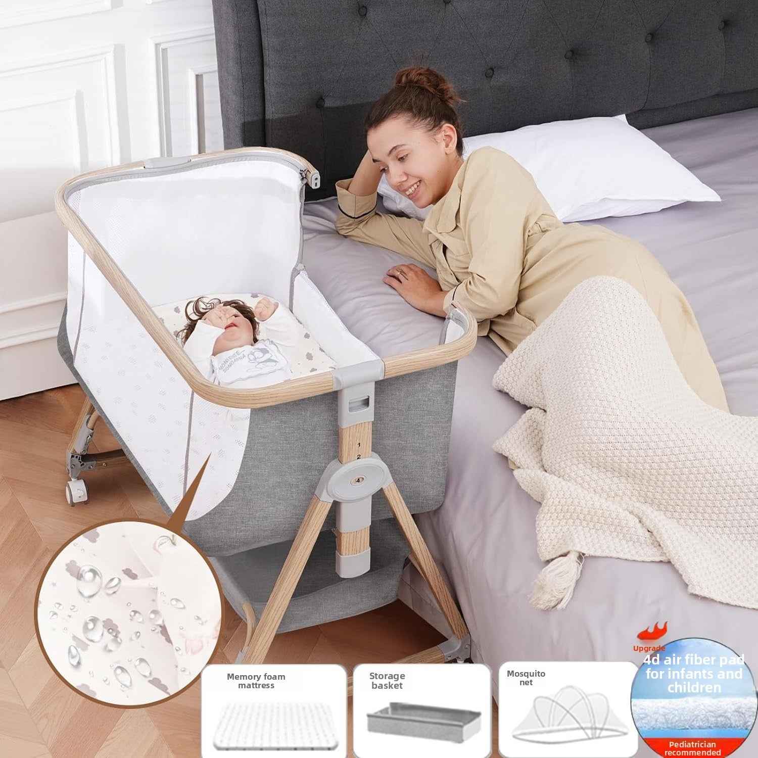 Multifunctional Portable Baby Crib