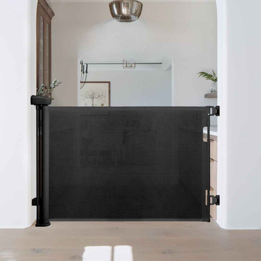 Retractable Safety Door Barrier for Stairs and Doorways
