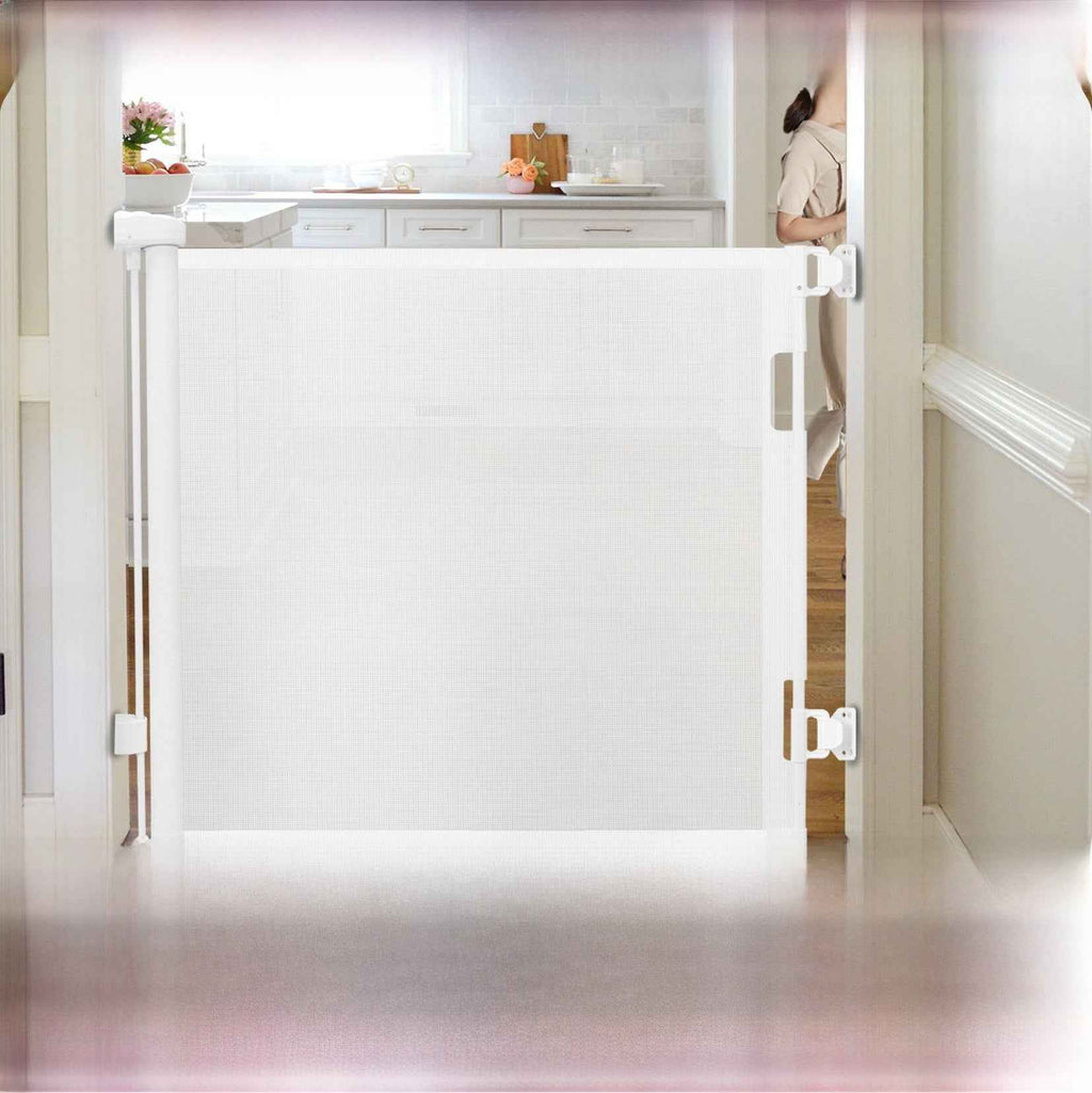 Retractable Safety Door Barrier for Stairs and Doorways