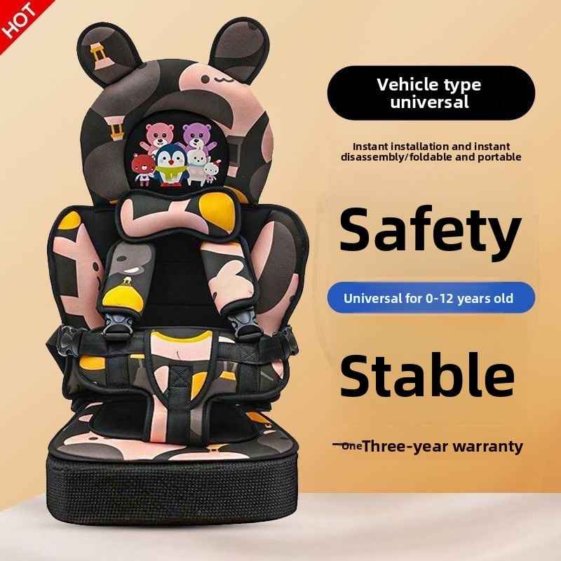 Portable simple child safety seat car 0-12 years old electric car baby seat baby seat car