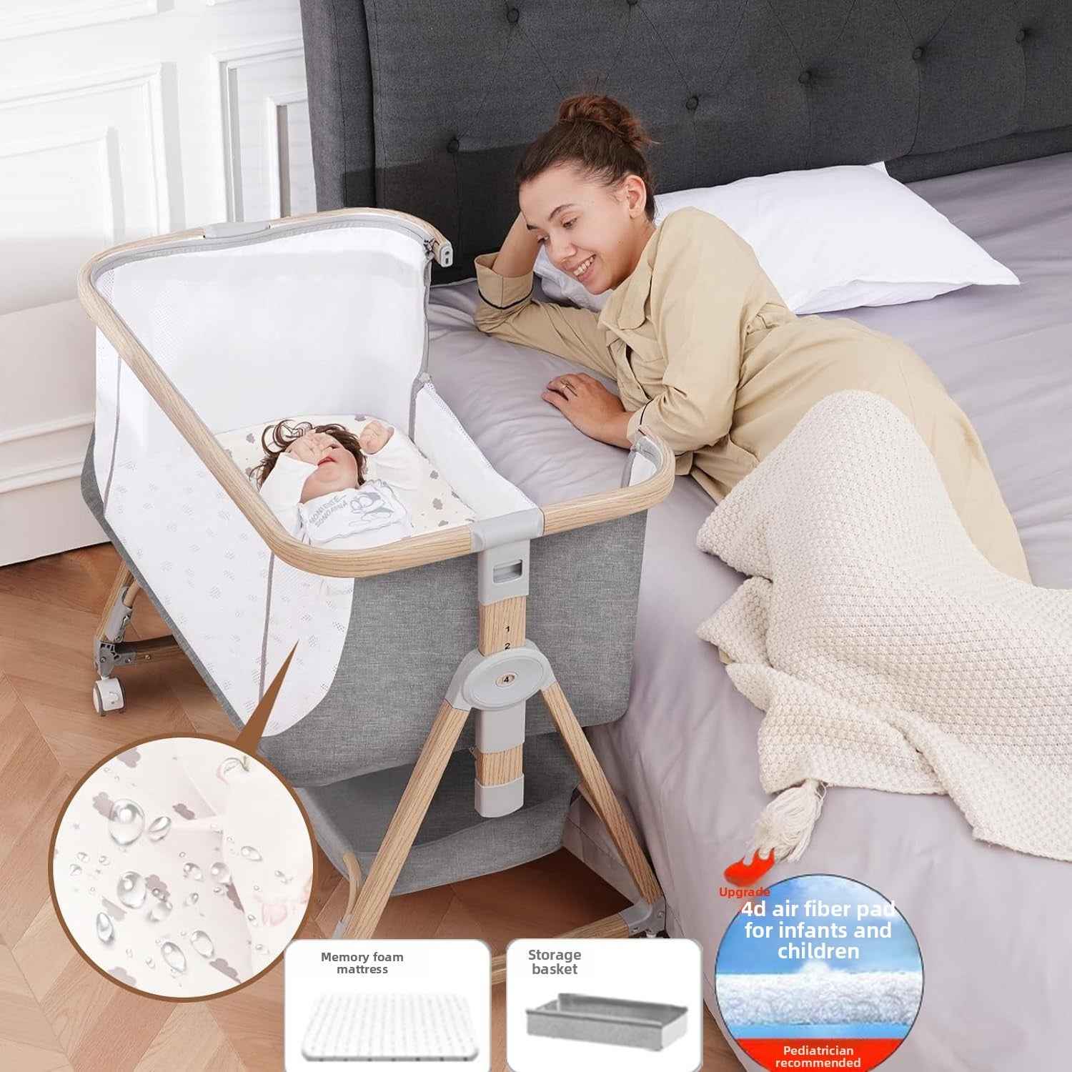Multifunctional Portable Baby Crib